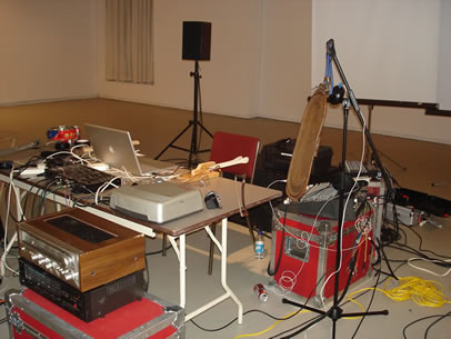 Setup for Scott Wilson’s MüllMusik